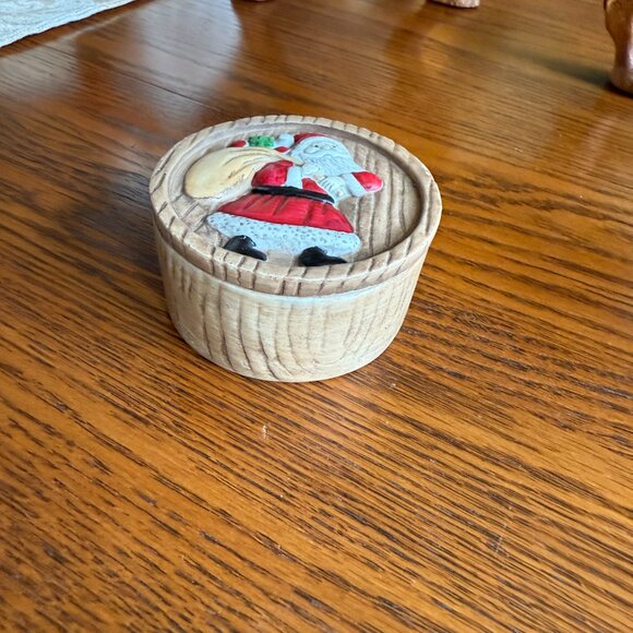 Vintage Santa, Coaster set, Stocking, Porcelain Santa Candle - Picture 9 of 17